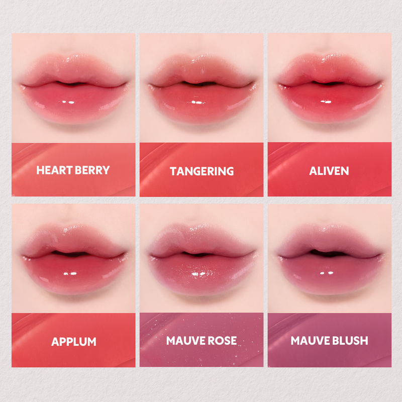 Lip Tint Hidratante TIRTIR Mini Waterism Glow – Hidratação 12h, Volume Natural e 30 Cores Radiantes