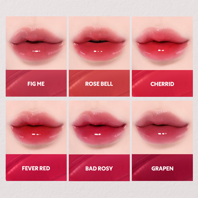 Lip Tint Hidratante TIRTIR Mini Waterism Glow – Hidratação 12h, Volume Natural e 30 Cores Radiantes
