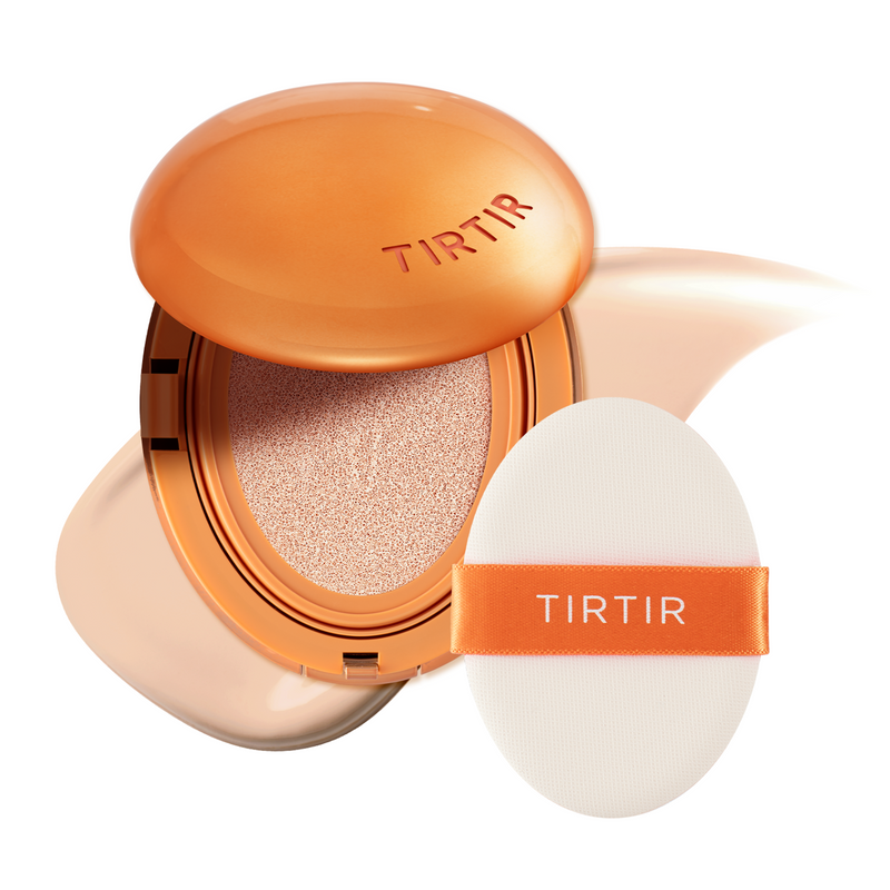 Base Cushion TIRTIR Mask Fit AI Filter 18g – Cobertura 72h, Controle da Oleosidade e Efeito Filtro Instantâneo
