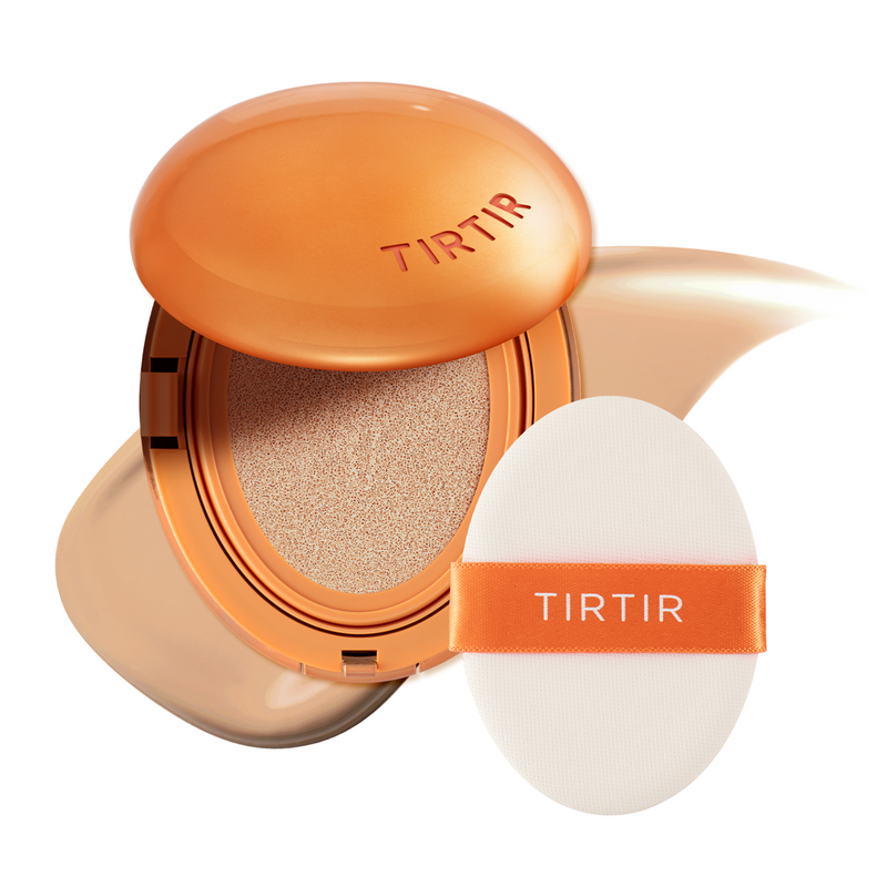 Base Cushion TIRTIR Mask Fit AI Filter 18g – Cobertura 72h, Controle da Oleosidade e Efeito Filtro Instantâneo