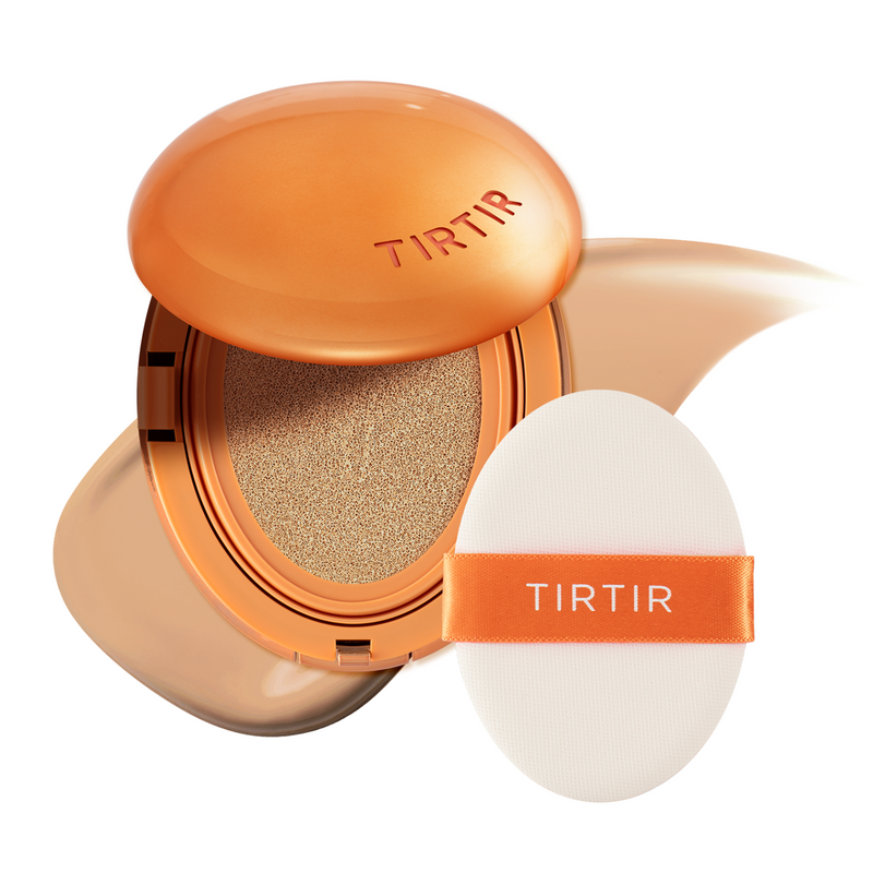Base Cushion TIRTIR Mask Fit AI Filter 18g – Cobertura 72h, Controle da Oleosidade e Efeito Filtro Instantâneo