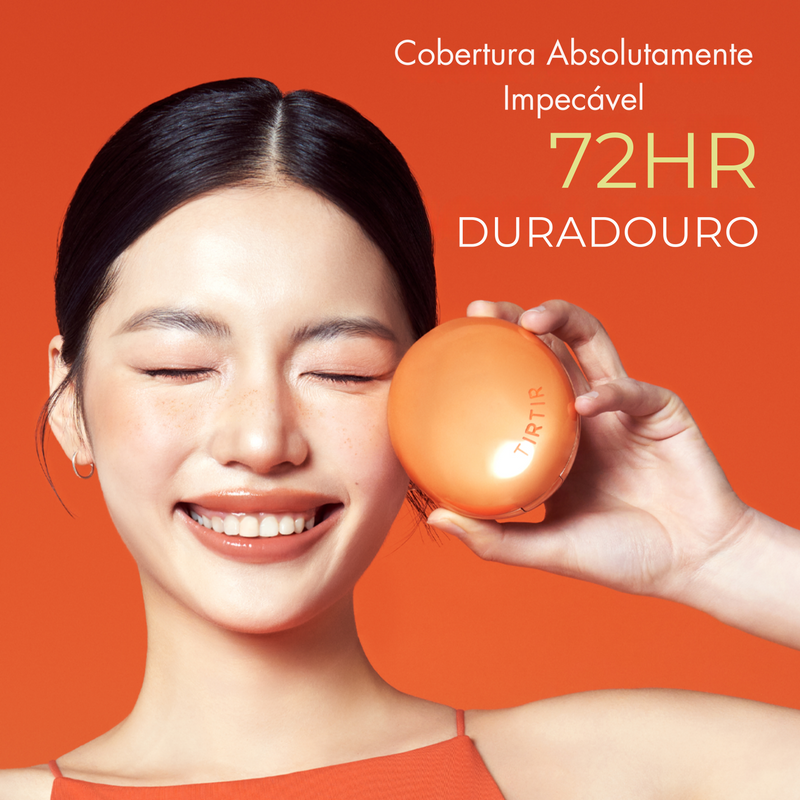 Base Cushion TIRTIR Mask Fit AI Filter 18g – Cobertura 72h, Controle da Oleosidade e Efeito Filtro Instantâneo