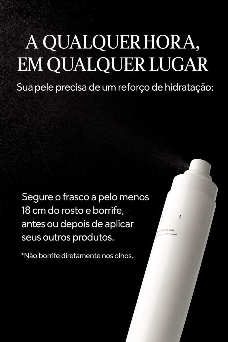TIRTIR Glossy Coating Mist – Spray Hidratante e Fixador com Brilho Radiante para Maquiagem Duradoura