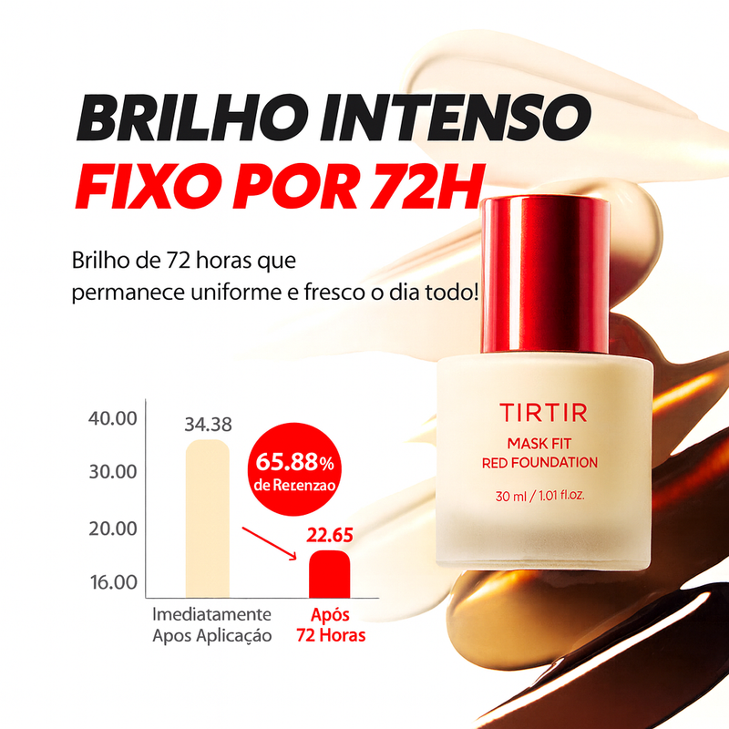 Base Líquida TIRTIR Mask Fit Red Foundation – Cobertura Radiante e de Longa Duração